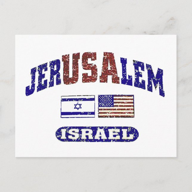 Postal JerUSAlem (Anverso)