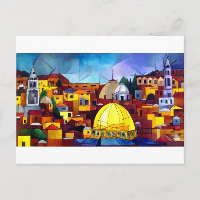 POSTAL JERUSALEM HEART (Anverso)