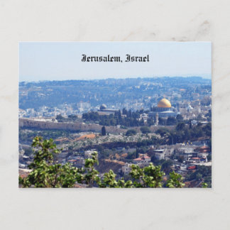 Postal Jerusalem, Israel Post Card Card