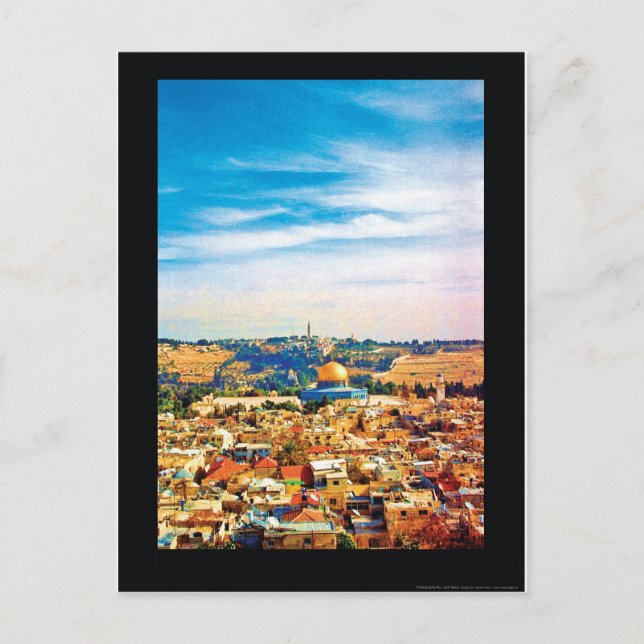 Postal jerusalén (Anverso)