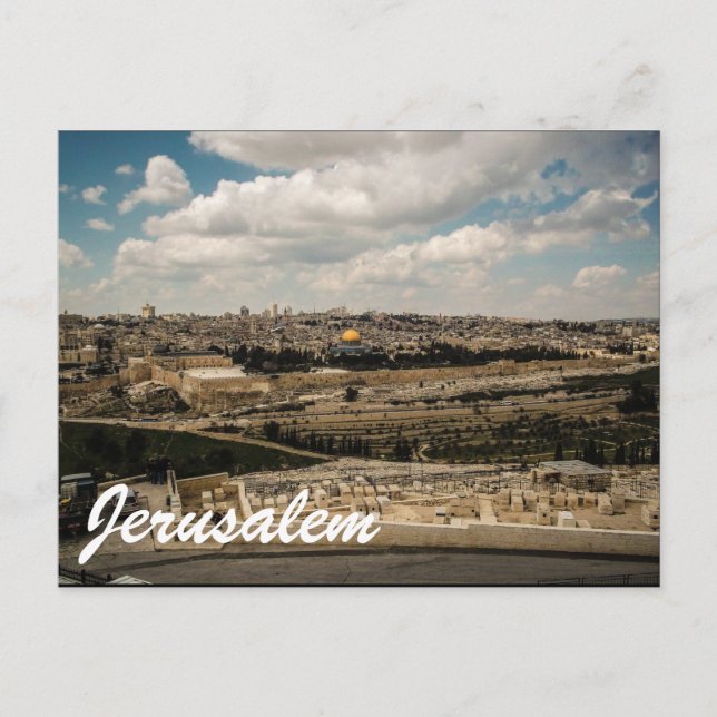 Postal Jerusalén (Anverso)