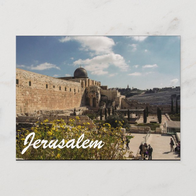 Postal Jerusalén (Anverso)