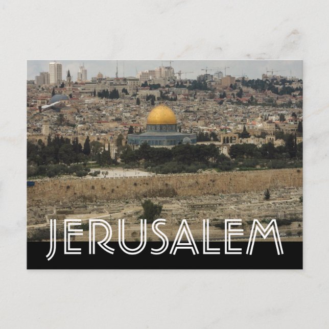 Postal Jerusalén (Anverso)