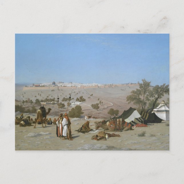 Postal Jerusalén desde el Monte de los Olivos | 1880 (Anverso)