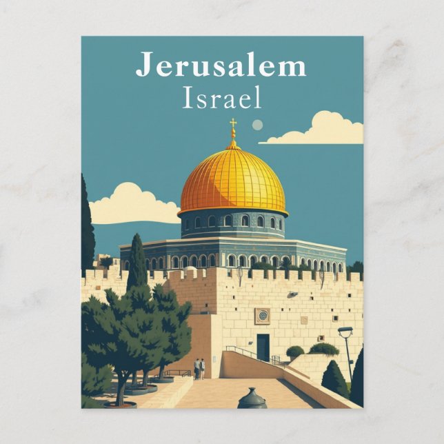 Postal Jerusalén, el arte icónico de Israel (Anverso)