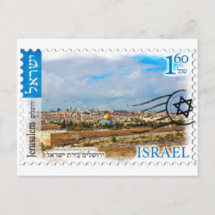 Postal Jerusalén Israel