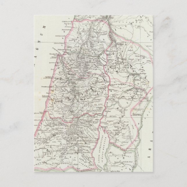 Postal Jerusalén, Israel, Jordania (Anverso)