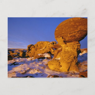 Postal Jerusalén roca en invierno cerca de hierba dulce