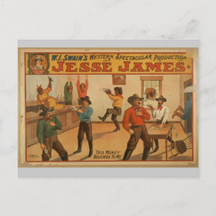 Postal Jesse James, "Este Dinero Me Pertenece"