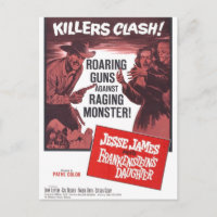 Jesse James Meets Frankenstein Daughter Postcard