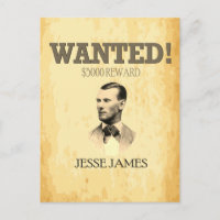 Jesse James Wanted Outlaw 🚨 Wild West USA