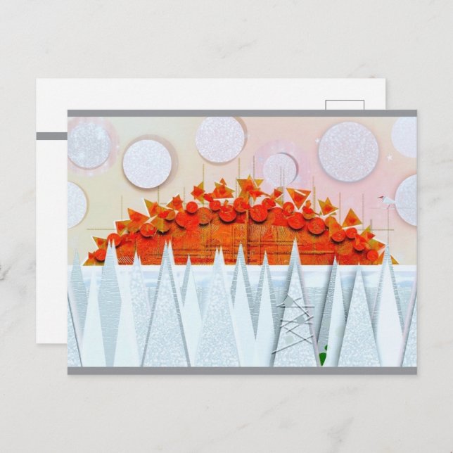 Postal JESSICA ANNE FRANK "WINTER" Thank You Card (Anverso / Reverso)