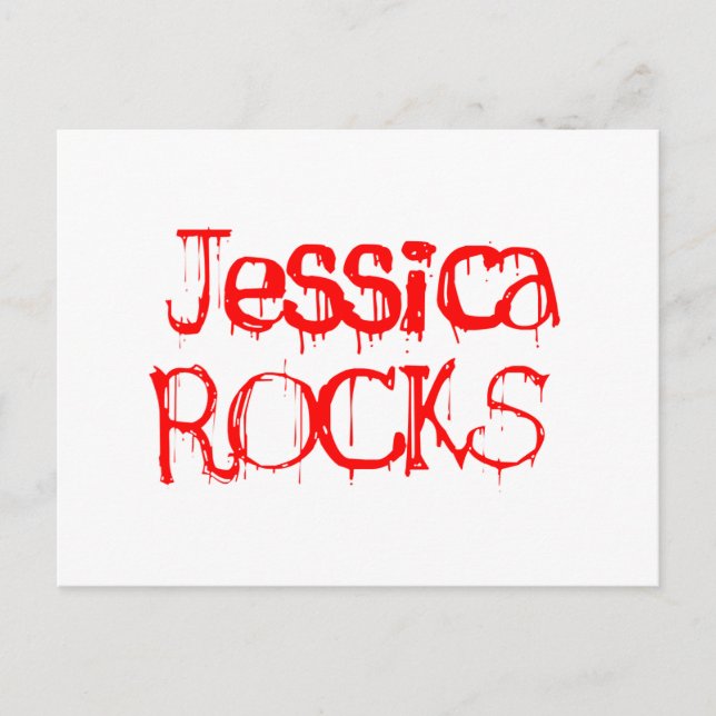 Postal Jessica Rocks (Anverso)