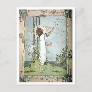 Postal Jessie M. King - Mariposas Todos Azules