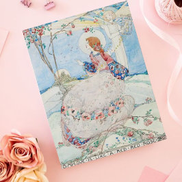 Postal Jessie M. King Oh My Love is Like Red Red Rose