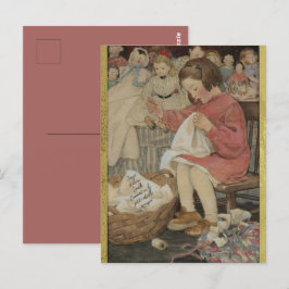 Postal Jessie Wilcox Smith Comment va la Petite Abeille