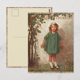 Postal Jessie Wilcox Smith "Lucretia" Niña