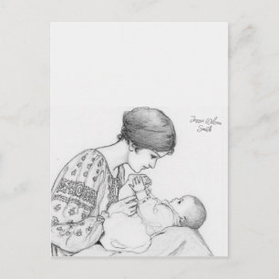 Postal Jessie Wilcox Smith Recién Nacido Color Me