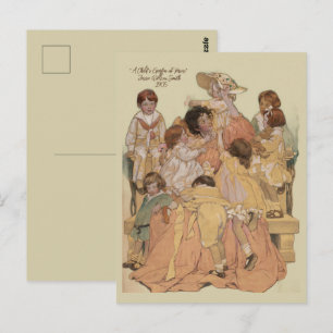 Postal Jessie Wilcox Smith "Un jardín de versos para niño