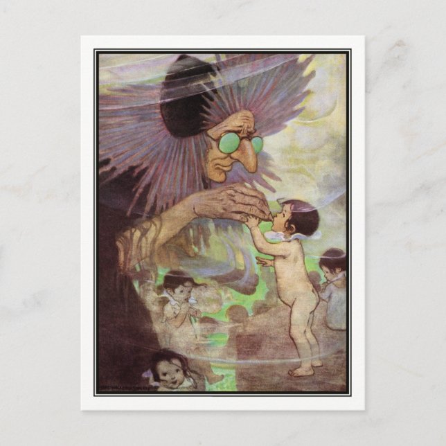 Postal Jessie Willcox Smith - Los bebés acuáticos (Anverso)