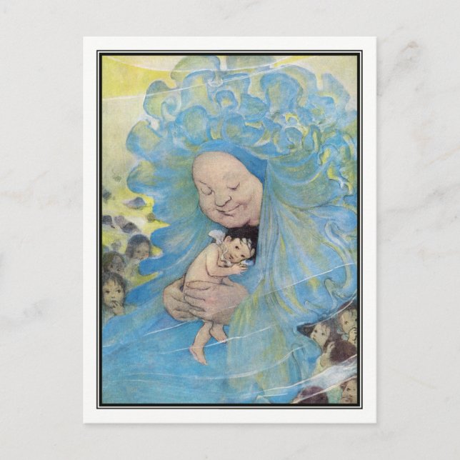 Postal Jessie Willcox Smith - Los bebés acuáticos (Anverso)