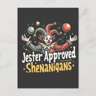 Postal Jester Aprobó Shenanigans Circus Clown