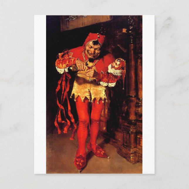 Postal jester-clip-art-2 (Anverso)