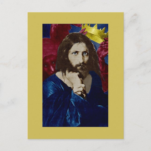 Postal Jesucristo 1888 por Georg Karl Franz Cornicelius (Anverso)