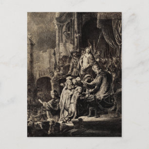 Postal Jesucristo antes del Pilato