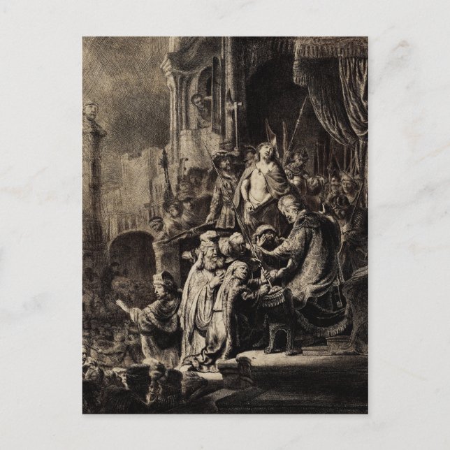 Postal Jesucristo antes del Pilato (Anverso)