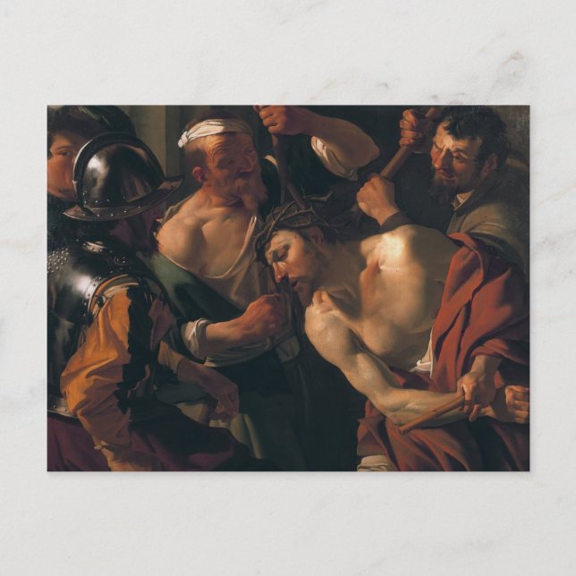 Postal Jesucristo con la corona de los ánimos (Anverso)