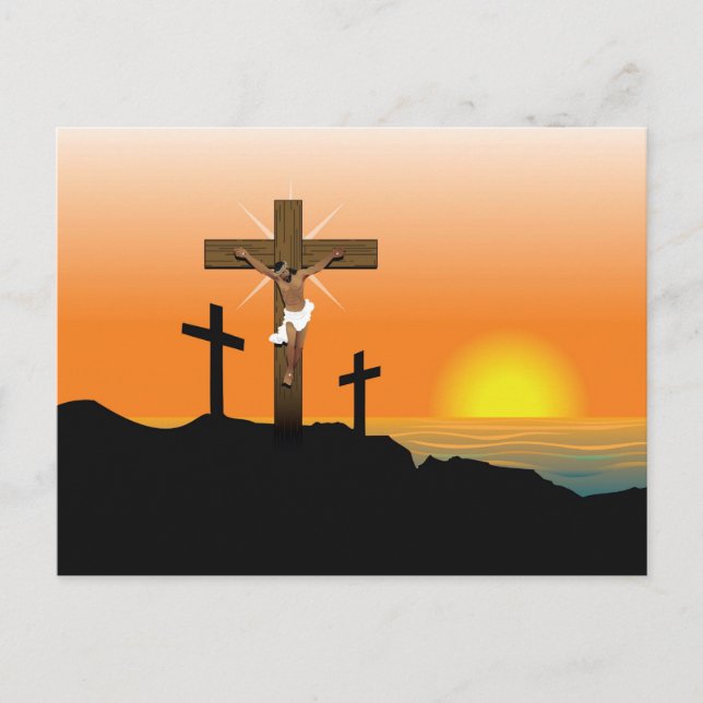 Postal Jesucristo negro (Anverso)