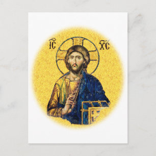 Postal Jesucristo Pantocrátor