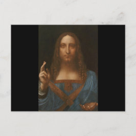 Postal Jesucristo por Leonardo da Vinci, dolor renacentis