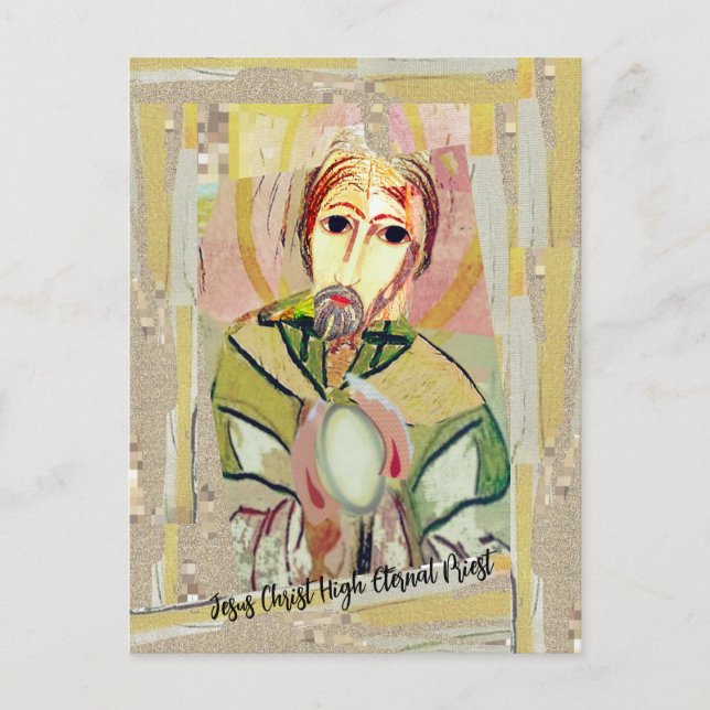 Postal Jesucristo Sumo Sacerdote Eterno (Anverso)