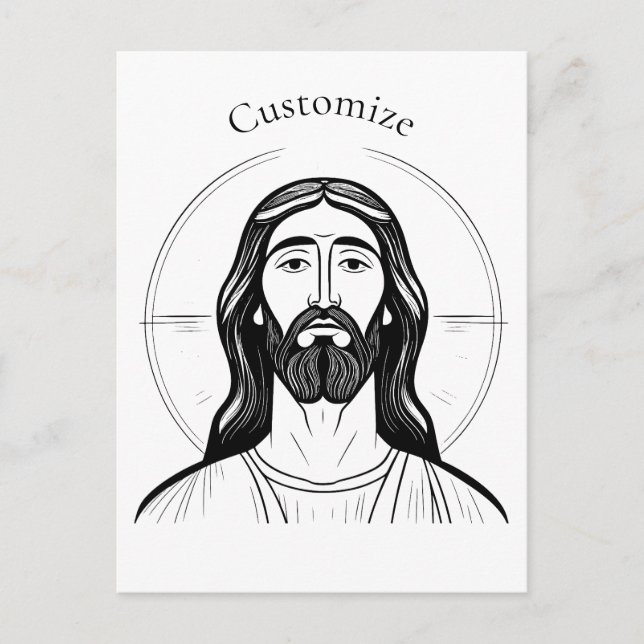 Postal Jesucristo Thunder_Cove (Anverso)