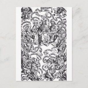 Postal Jesucristo y los 12 Apóstoles