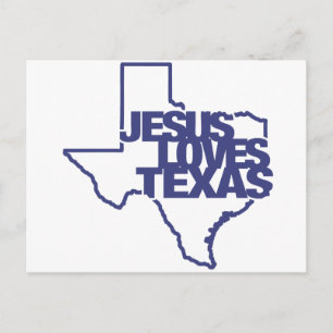 Postal Jesús ama a Texas