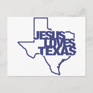 Postal Jesús ama a Texas