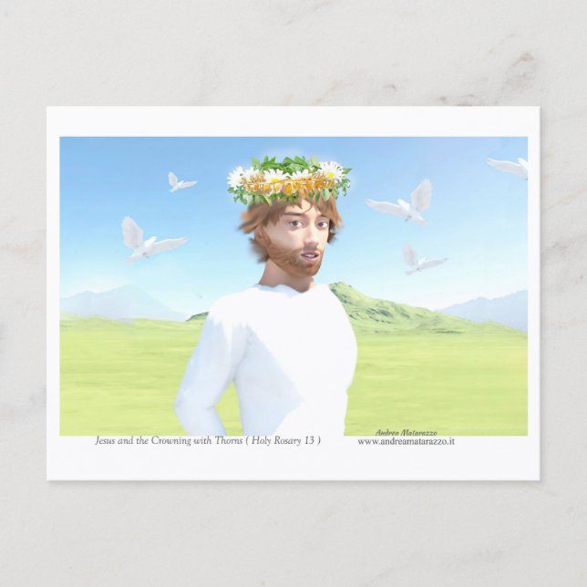 Postal Jesus Christ and the Crowning with Thorns (Anverso)