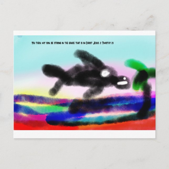 Postal Jesús con nosotros  (Anverso)
