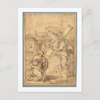 POSTAL JESÚS CON PETER