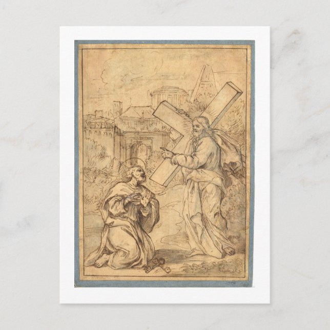 POSTAL JESÚS CON PETER (Anverso)