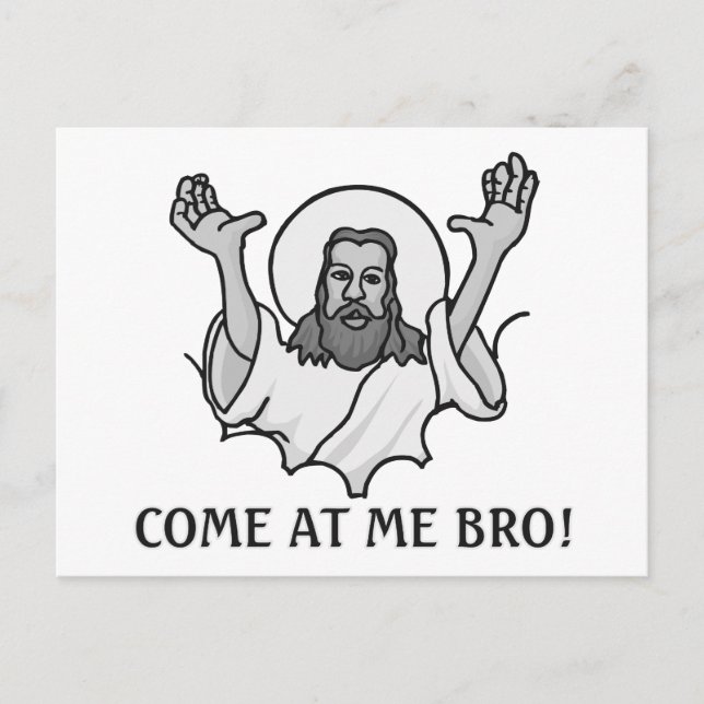 Postal Jesús Dice Que Ven A Mí Hermano (Anverso)