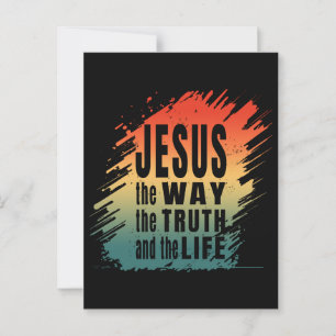 POSTAL JESÚS EL CAMINO LA VERDAD Y LA VIDA
