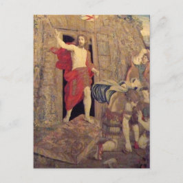 Postal Jesús en el tapiz de la Resurrección en el Vatican