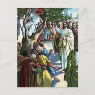 Postal Jesús En La Casa De Zaccheus