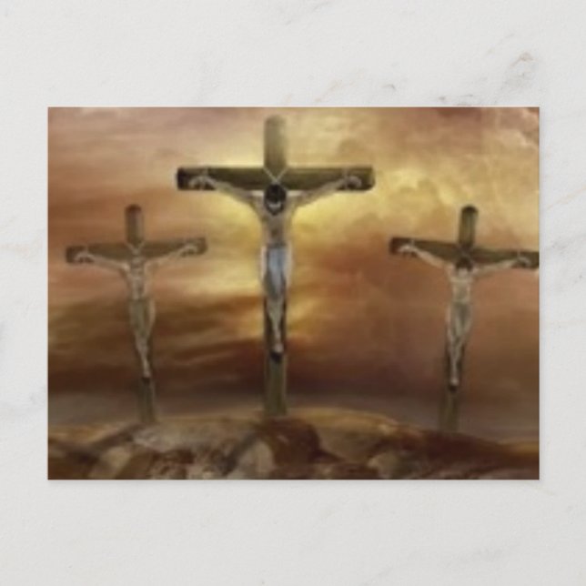 POSTAL JESÚS EN LA CRUZ (Anverso)