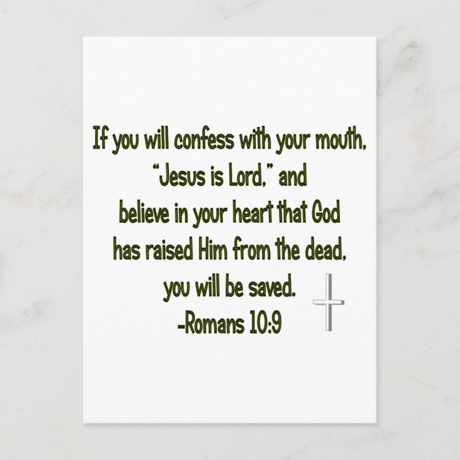 Postal Jesús es el Señor (Anverso)