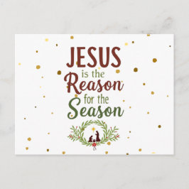 Postal Jesús Es La Razón De La Postcarta De Temporada